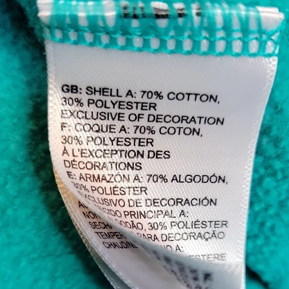 The North Face Women's Teal Hoodie Size Medium - Picture 4 of 10